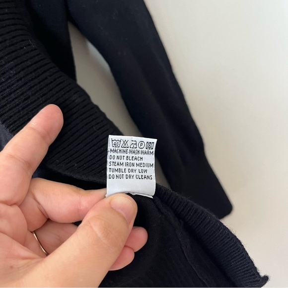 Cielo Open Front Black Cardigan Medium - Picture 6 of 6